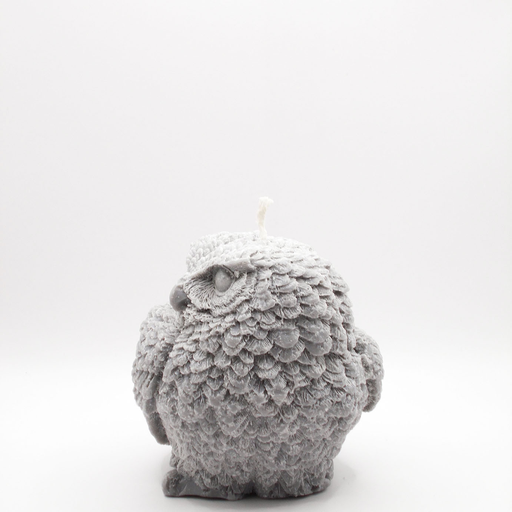 [Owl-L-Gray-29] Owl - L  - Candle GRAY