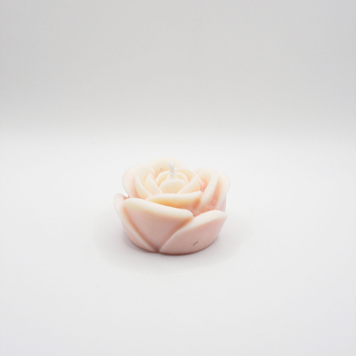 [Rose-Pinkwhite-35] Rose - Pinkwhite candle