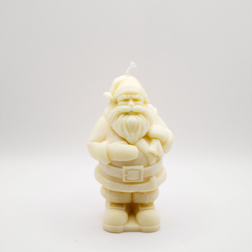[Santa-Claus-WHT-3] شمعة سانتا كلوز - باللون الابيض