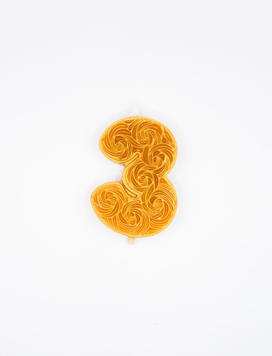 [Qzal-Three-Gold/Candle] Qzal - Num 3 - Candle / Gold
