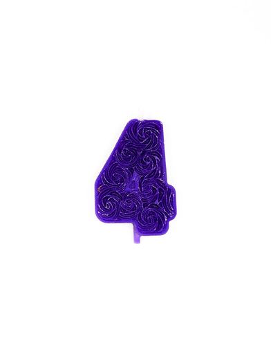 [Qzal-Four-Purple/Candle] Qzal - Num 4 - Candle / Purple