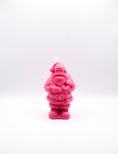 [SantaClaus-red-3] Santa Claus Candle RED